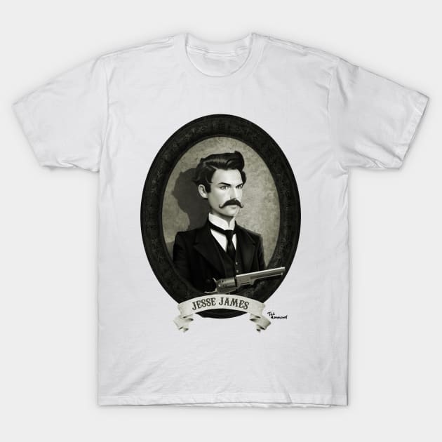The Outlaw... Jesse James T-Shirt by ted1air